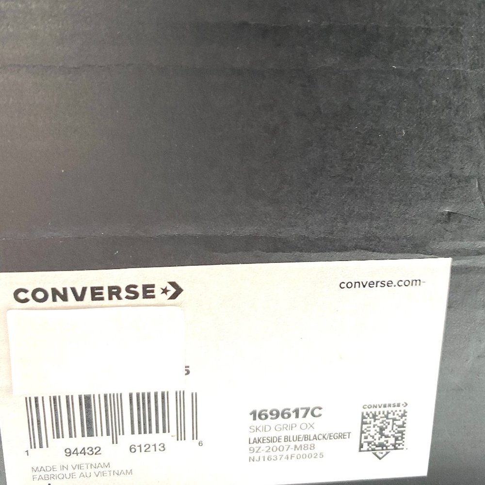 đź’–MEGA SALEđź’–Converse Blue Nubuck Skid Grip Low Top Suede Men's 10.5 169617C - Picture 9 of 10